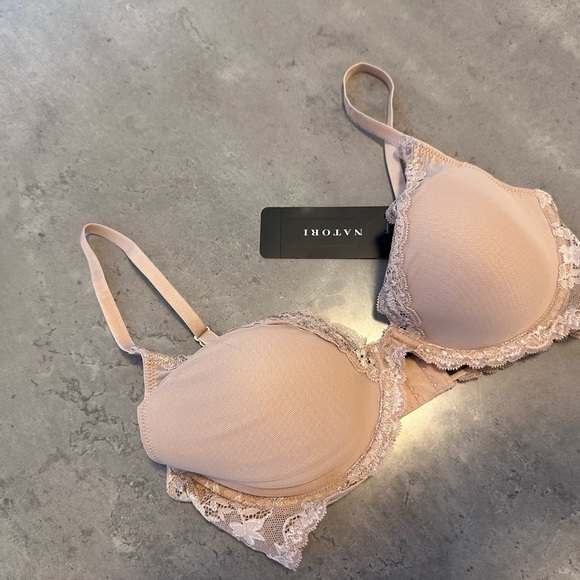 NEW with Tags Natori Lace Trimmed Bra in Nude - Picture 8 of 10